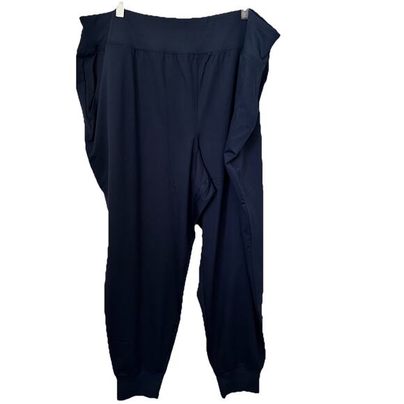 Jockey Women's EVERACTIVE Jogger Navy Blue NWT 3X Athleisure Pants Lounge Comfy - Picture 2 of 14